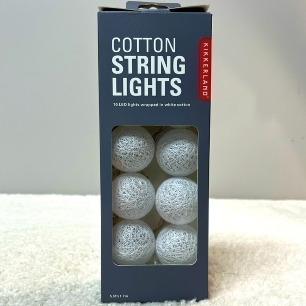 Kikkerland Cotton String Lights